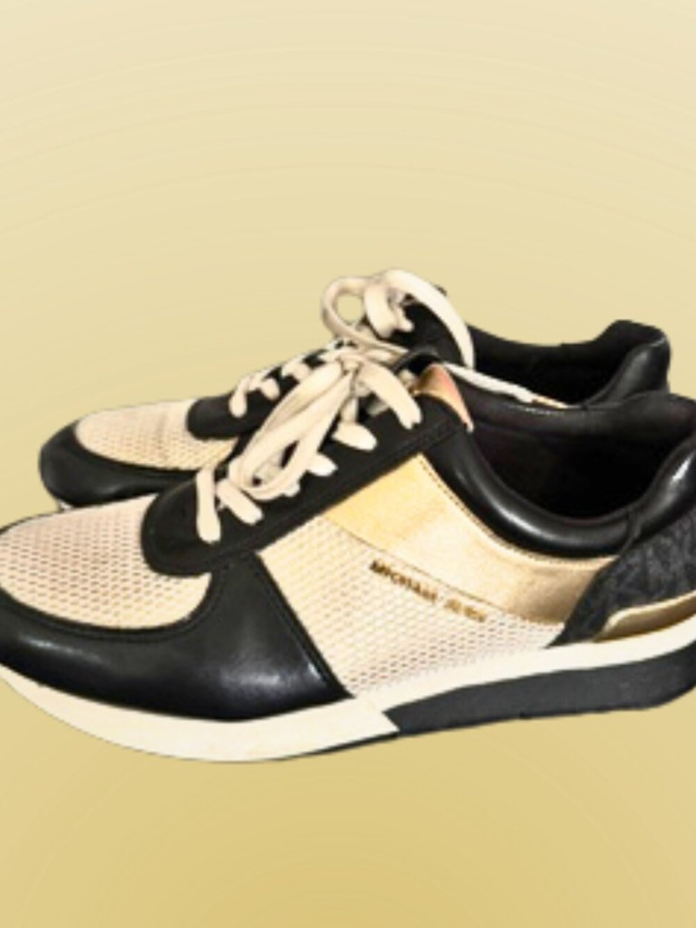 Micheal Kors Sneakers with amazing gold accent
